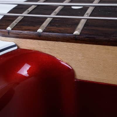 FGN J-Standard Bass 2011 Candy Apple Red Fujigen Made in Japan MIJ w/ Bag image 8