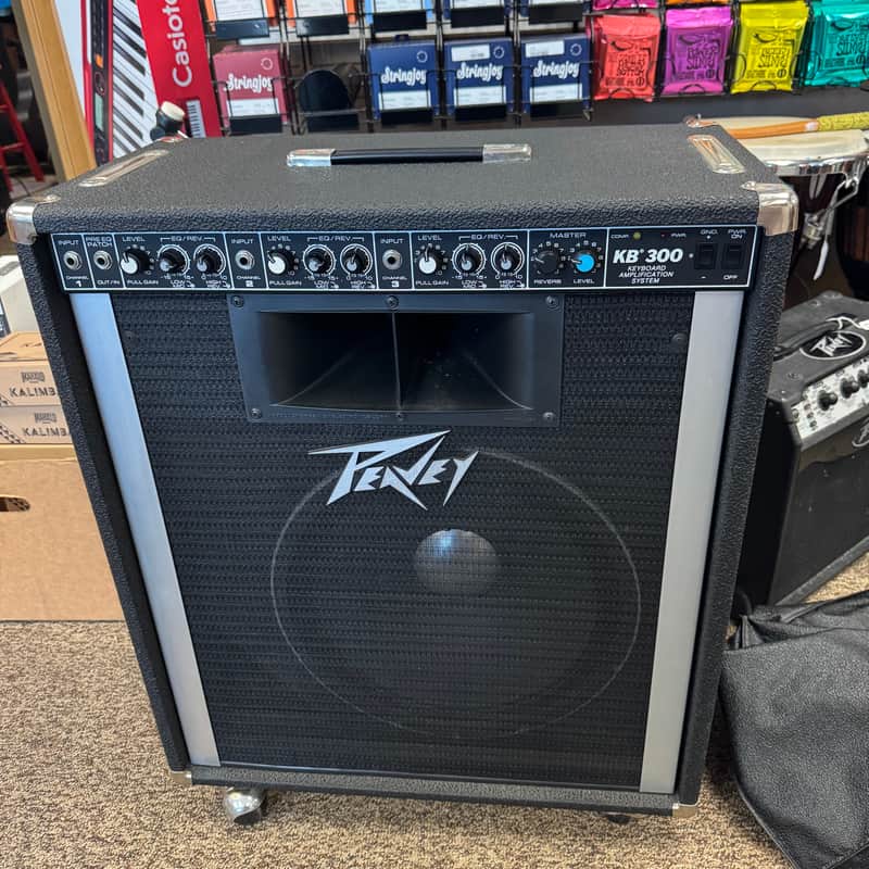 Peavey KB300 BW 300-Watt 1x15" Keyboard Amplification System with Horn 1980s - Black image 1