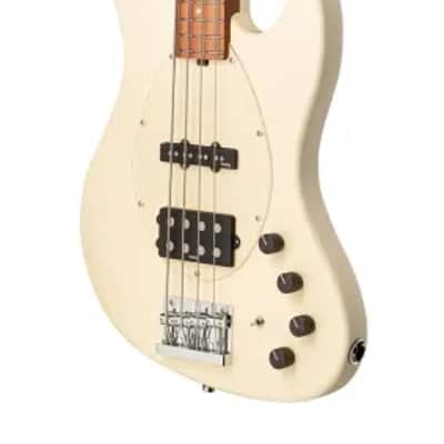 Sadowsky MetroExpress 21-Fret Vintage M/J Bass, Morado Fingerboard, 4-String - Solid Olympic White High Polish image 4