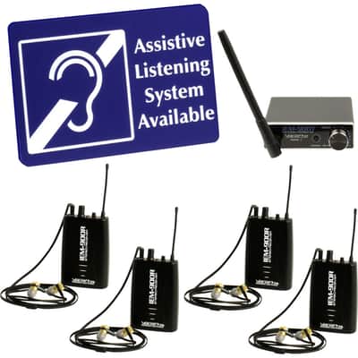 VocoPro IEM-900-ST4 Wireless Assistive Listening System with 1 Transmitter & 4 Receivers (900 MHz) image 11