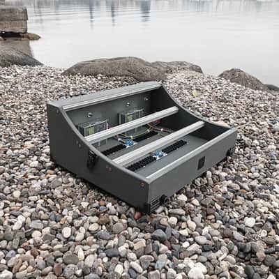 9U Eurorack Case Powered (or not), 84 o 104 hp, patched resealable modular synthesizer image 15