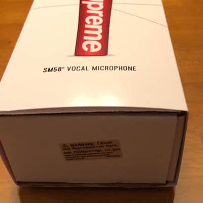 Sold Out Supreme x Shure SM58 Dynamic Microphone Red White Supreme FW2020 image 7