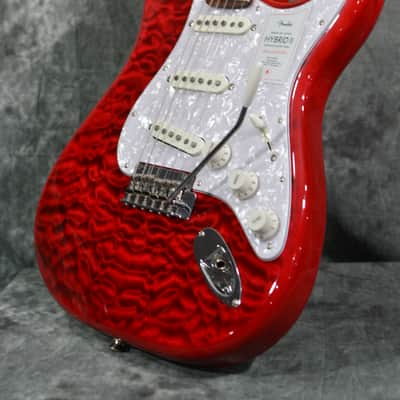 Fender Hybrid II Stratocaster Killer Quilt Maple Top Cherry Red w FAST Same Day Shipping image 6