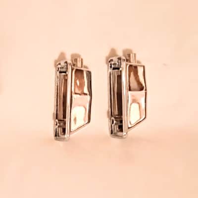 UNMARKED COFFIN STYLE DRUM LUGS PAIR-CHROME-FREE SHIP TO C-USA! image 3