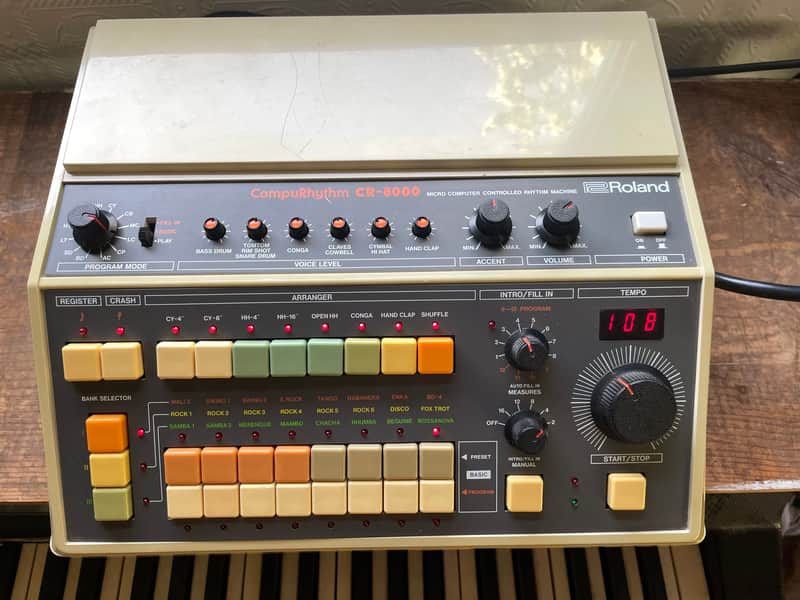 Roland CR-8000 CompuRhythm 1980s White image 1