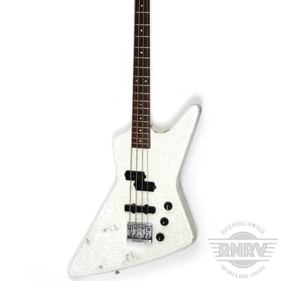 1980's Hamer Blitz Bass White Sparkle image 2