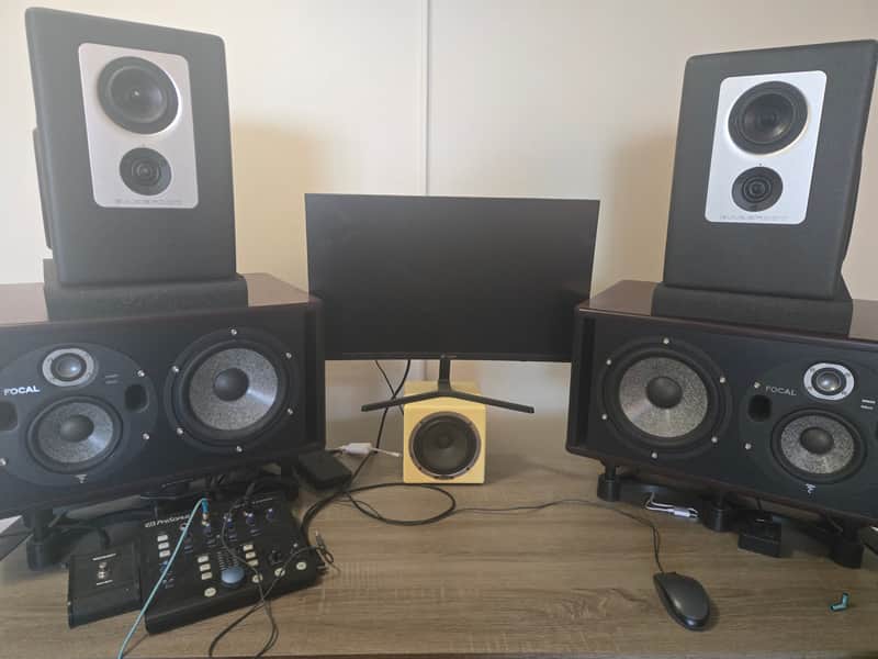 Focal Trio6 Be Active 3-Way Monitors (Pair) 2010s - Black image 1