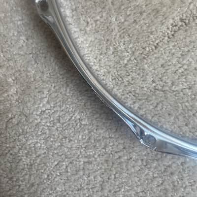 Ludwig 13” 8 hole snare drum or Tom steel hoop 70s 80s - Chrome image 11