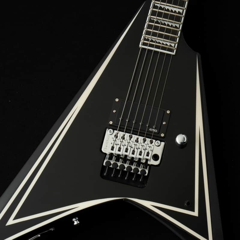 ESP EDWARDS E-ALEXI SAWTOOTH w/ESP GB-30V -Black with White Pin Stripe- #ED5850253 2025 [Made in Japan][Children of Bodom Alexi Laiho] image 1