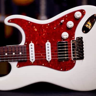 Suhr Classic S Custom Trans White Rosewood Neck & Gold Package 85904 image 1