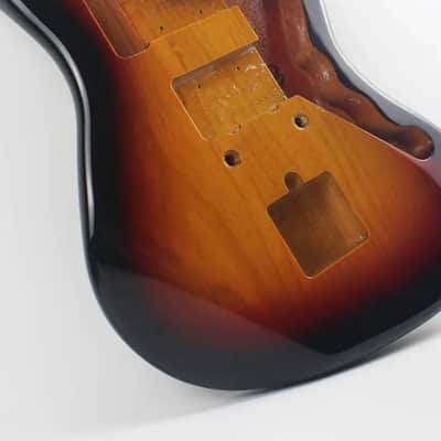 Sunburst Finish Jazzmaster Style Alder Wood Guitar Body image 5