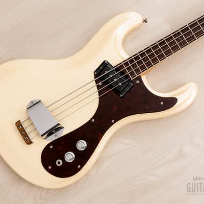 1966 Mosrite Ventures Model Bass Pearl White w/ Case, USA-Made Bakersfield image 1