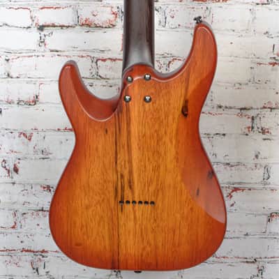 Schecter 2022 Exotic Series Sun Valley Super Shredder Ziricote Electric Guitar Natural Satin USED image 8