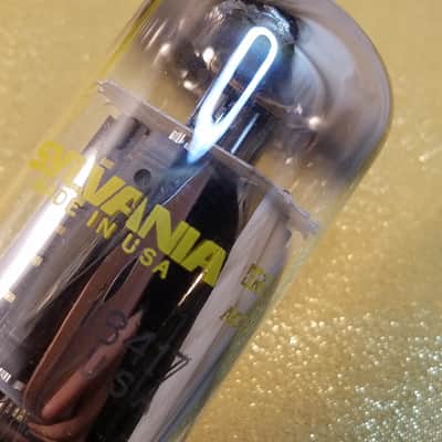 Sylvania etc. 8417 tNOS AT1000 TESTED Vacuum Tube early side and top getter hi-fi beam power pentode 1963-1978 image 5