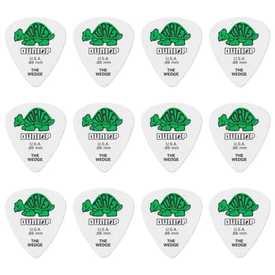 424P88 Tortex Wedge 0,88 mm Sachet de 12 Dunlop image 1