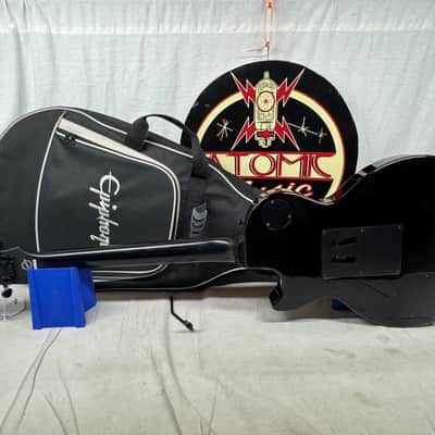 Epiphone Limited Edition Custom Shop Les Paul Nightfall with Gig Bag 2010 - Ebony / Black image 8