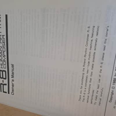 Roland R-8 Human Rhythm Composer 1980s -w/original manual image 18
