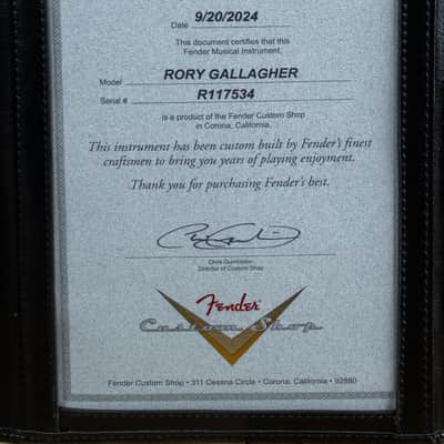 Fender Custom Shop Rory Gallagher Signature Strat Heavy Relic 3 Colour Sunburst R117534 image 11
