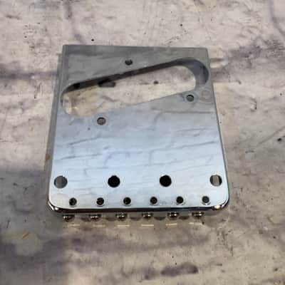Fender 0990810000 Telecaster Bridge Assemble with Six Steel Saddles Bridge image 5