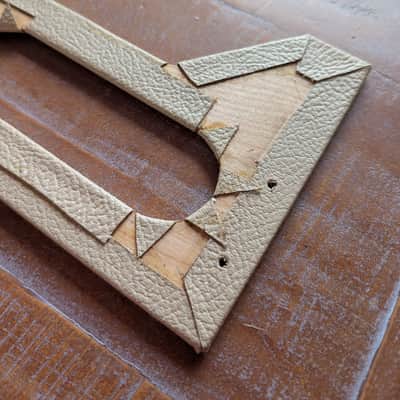 Early 1960's Fender Blonde Amplifier Head Rear Panel Cover Original Part image 6