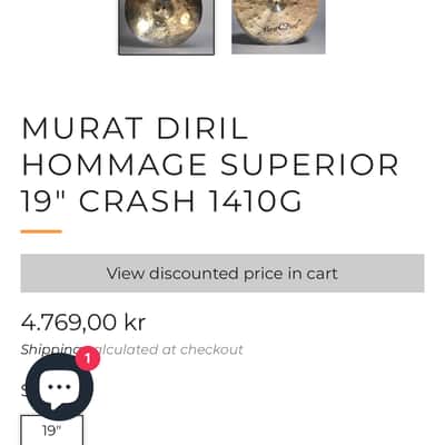 Murat Diril 19” Hommage Superior crash - Unlathed image 6