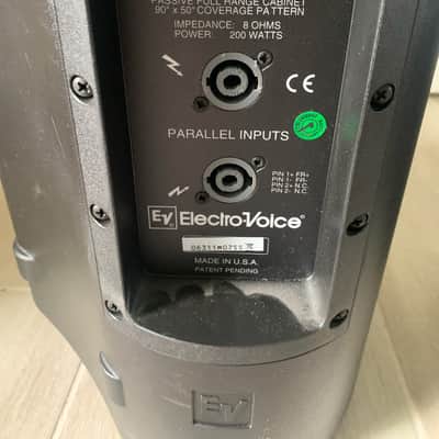 *PAIR* of Electro-Voice ZX1-90 8" 2-Way Full Range Passive Speakers with cables image 3