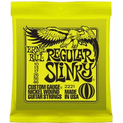 6-Pack Ernie Ball 2221 Regular Slinky Nickel Wound Electric Guitar Strings (10-46) Bild 2
