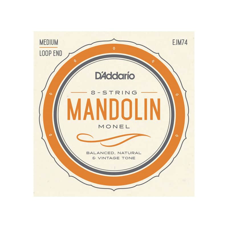 D'Addario EJM74 Mandolin Strings Set, Monel, Medium, 11-40 image 1