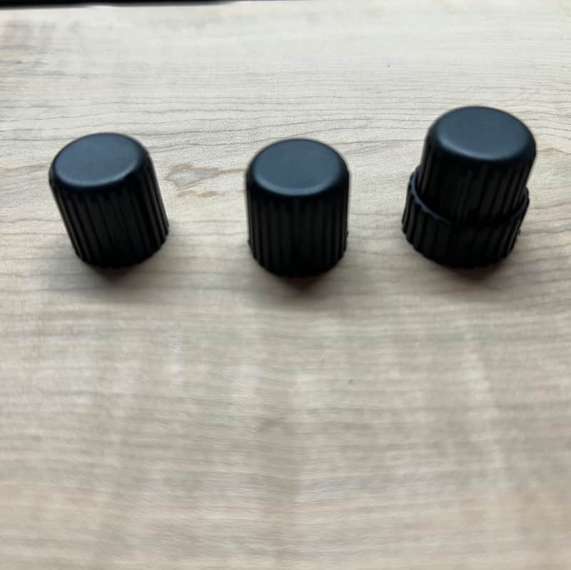 EMG knobs (2 singles and a stacked set) 80s/90s - black matte image 1