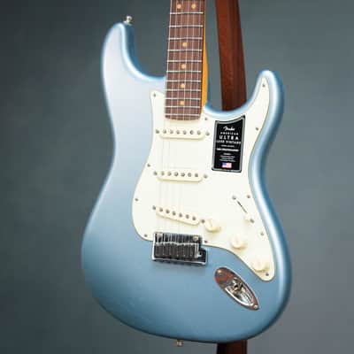 Fender American Ultra Luxe Vintage '60s Stratocaster Electric Guitar - Ice Blue Metallic - US25006426 image 4