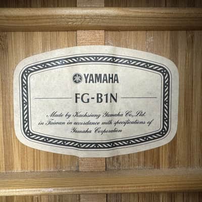 Yamaha FG B1N Bamboo Dreadnaught Acoustic - 1990 image 23