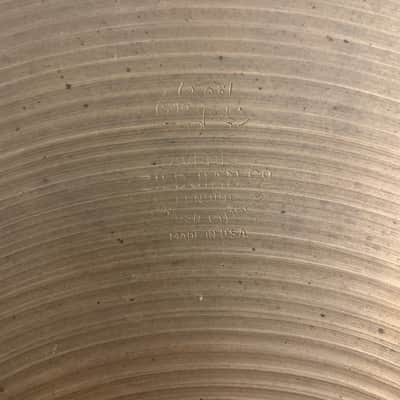 Zildjian 14" A. Zildjian '60s Stamp New Beat Hi-Hat Cymbal image 2