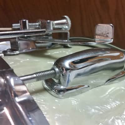 Slingerland Hollywood Ace 5.5x14" 8-Lug Snare Drum 1960s White Marine Pearl image 8