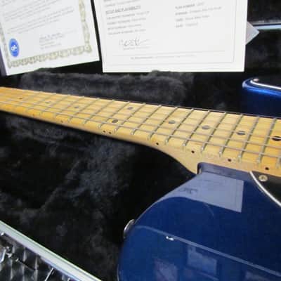 2015 G&L USA Fullerton Deluxe ASAT Classic Bluesboy Custom Spec - Metallic Blue image 9