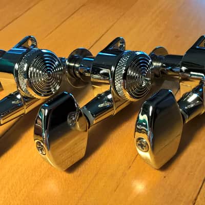 Jin-Ho Sperzel-Clone Locking Tuning Machines -- 3 x 3; Chrome; Mint Condition image 13