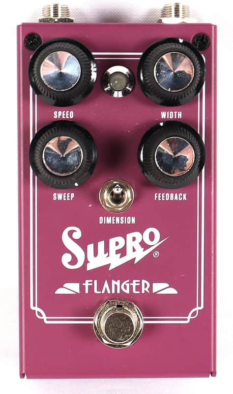 Supro Flanger Electric Guitar Purple Analog Effect Effects Pedal image 1