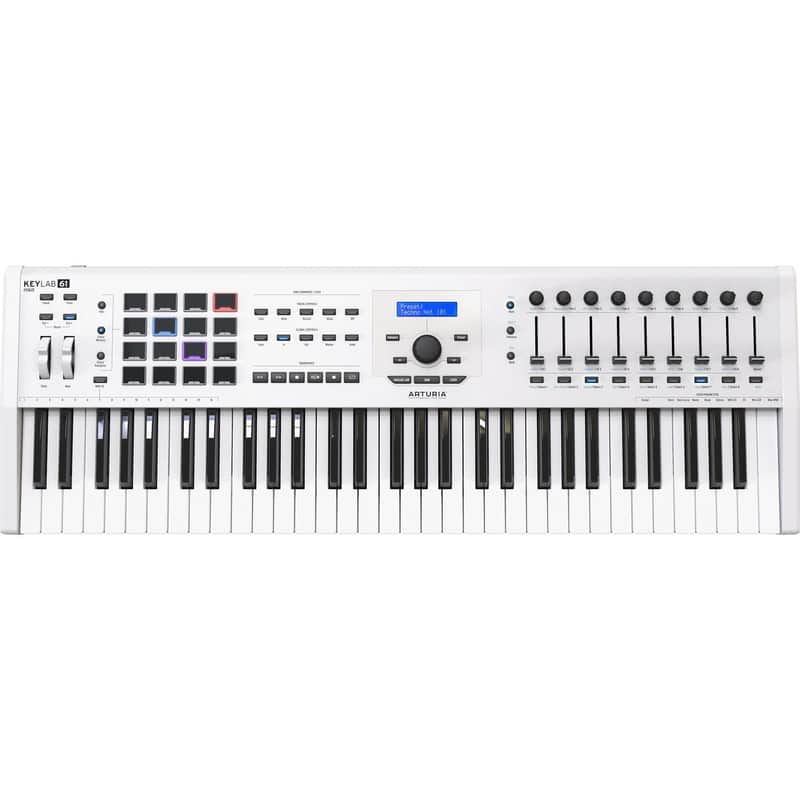 Arturia KeyLab MKII 61 - Professional MIDI Controller and Software (White) image 1