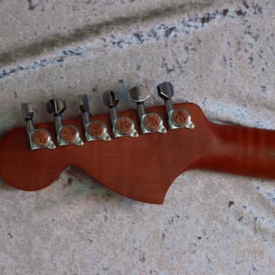 GB Liuteria Traditional Strato semi hollow european walnut relic and resin image 13