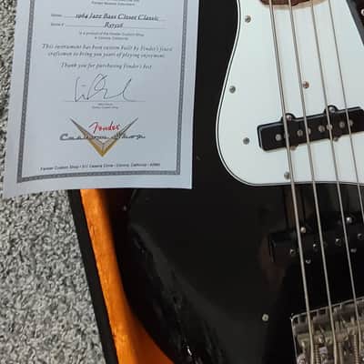 Fender Custom Shop 64 Jazz Relic Bass  LIKE NEW!  2012 - Black Relic image 22