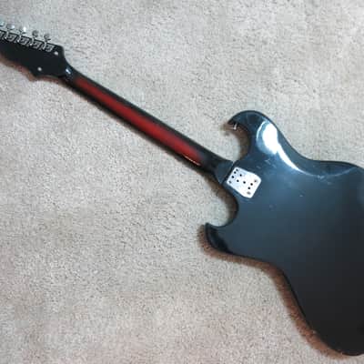 Vintage 1960s Teisco Tulio MIJ Bizarre Guitar Sunburst Garage Surf Rock image 9