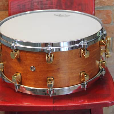 Yamaha Maple Custom - natural vintage 6.5x14 snare drum image 8