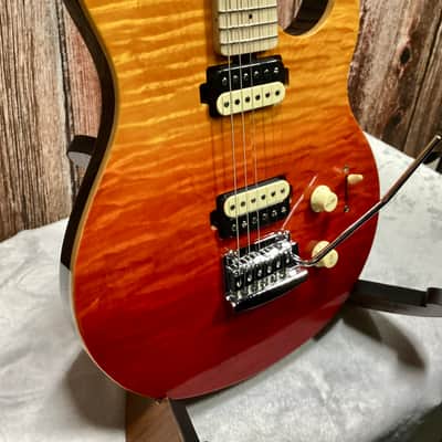 Sterling by Music Man Axis Quilted Maple Electric Guitar Spectrum Red image 1