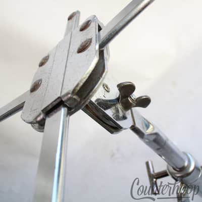 *Pearl Snare Drum Stand Vintage 60s Chrome Stencil Made In Japan image 3