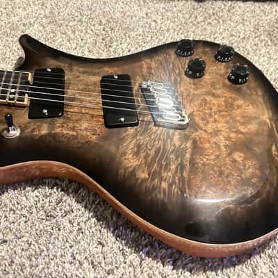 Halo INVERTED 6-string Multi-Scale (Fanned Fret) Guitar with Bare Knuckle Juggernaut Pickups Hipshot Bridge Inverted 2024 - Marble image 3