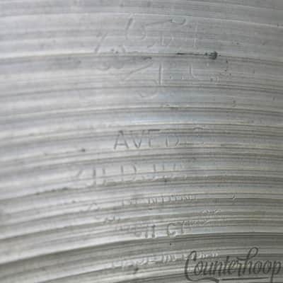 *Zildjian 24" 60s Med-Thin Ride Cymbal Avedis B20 A Original Patina Jazz Vintage image 2