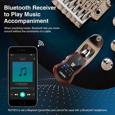 LEKATO Guitar Headphone Amplifier w/ bluetooth Receiver Clean Chorus Overdriver image 5