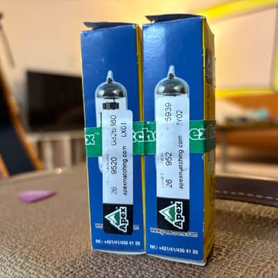 JJ Electronic EL84 Power Tube Apex Matched Pair 2010s - Clear Glass image 2