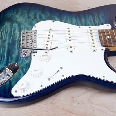 Fender Limited Edition ST-62QT Stratocaster MIJ 2013 Aqua Blue Quilt Top Japan w/ Bag image 5