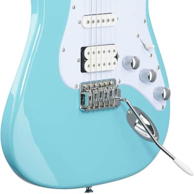 Kramer Focus VT-211S Electric Guitar, Teal image 4