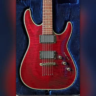 2007 Schecter Hellraiser C-1 Hardtail (String-Thru) - Black Cherry image 1